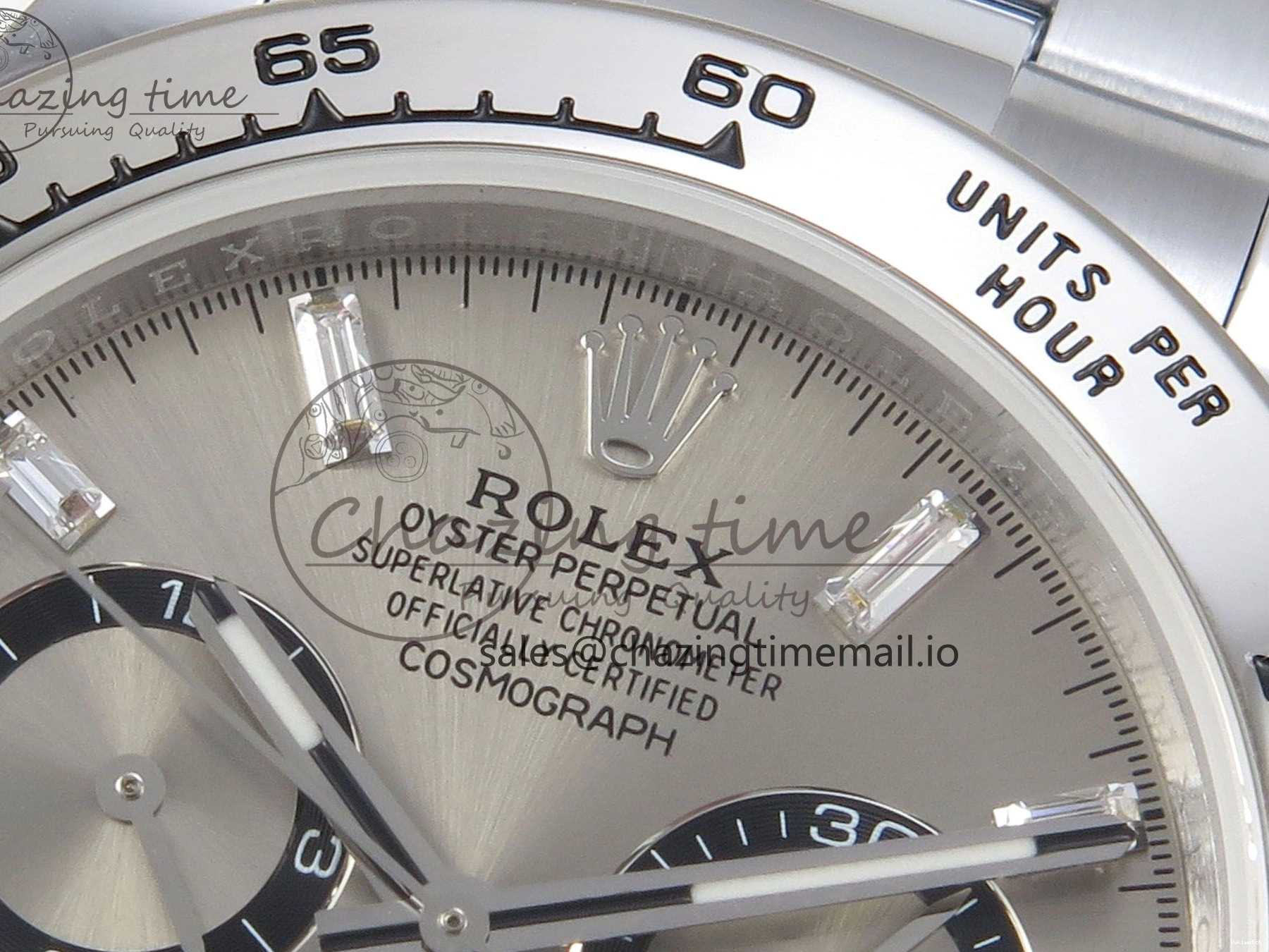 Best Marker (Gain Edition on SH4131 QF SS V6 Daytona Dia Bracelet Gray 126509 Crystal Weight) 1:1 0114